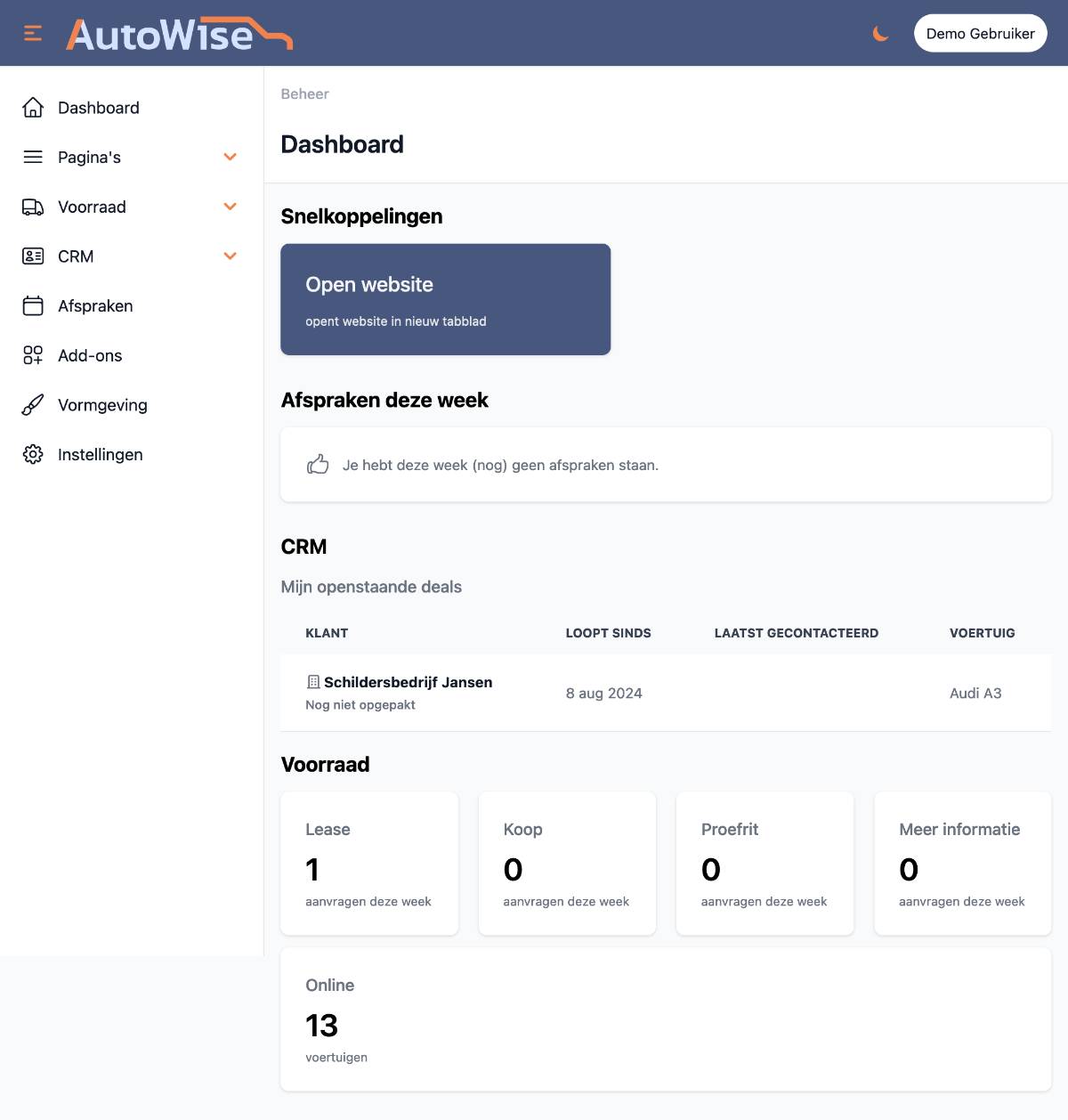 AutoWise: Welkom!