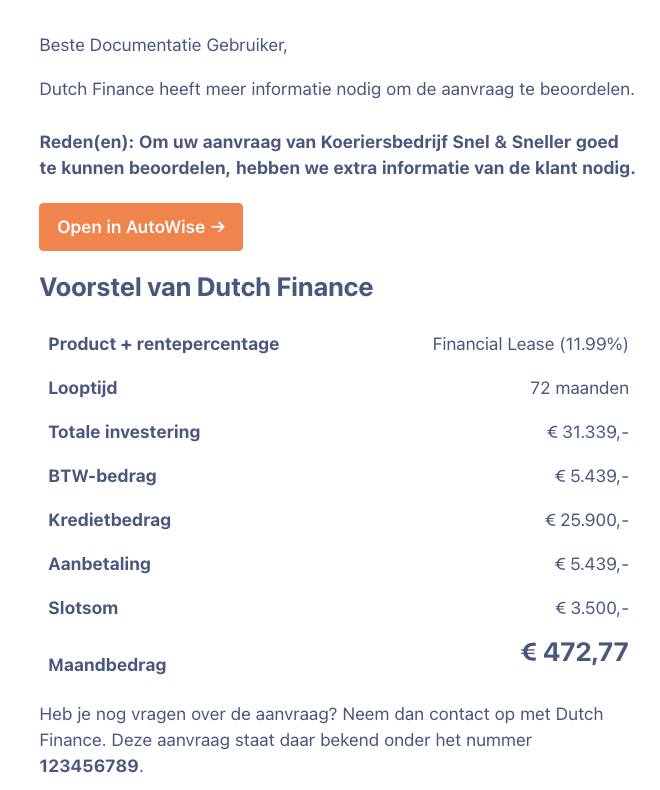 Blijf op de hoogte van de laatste status